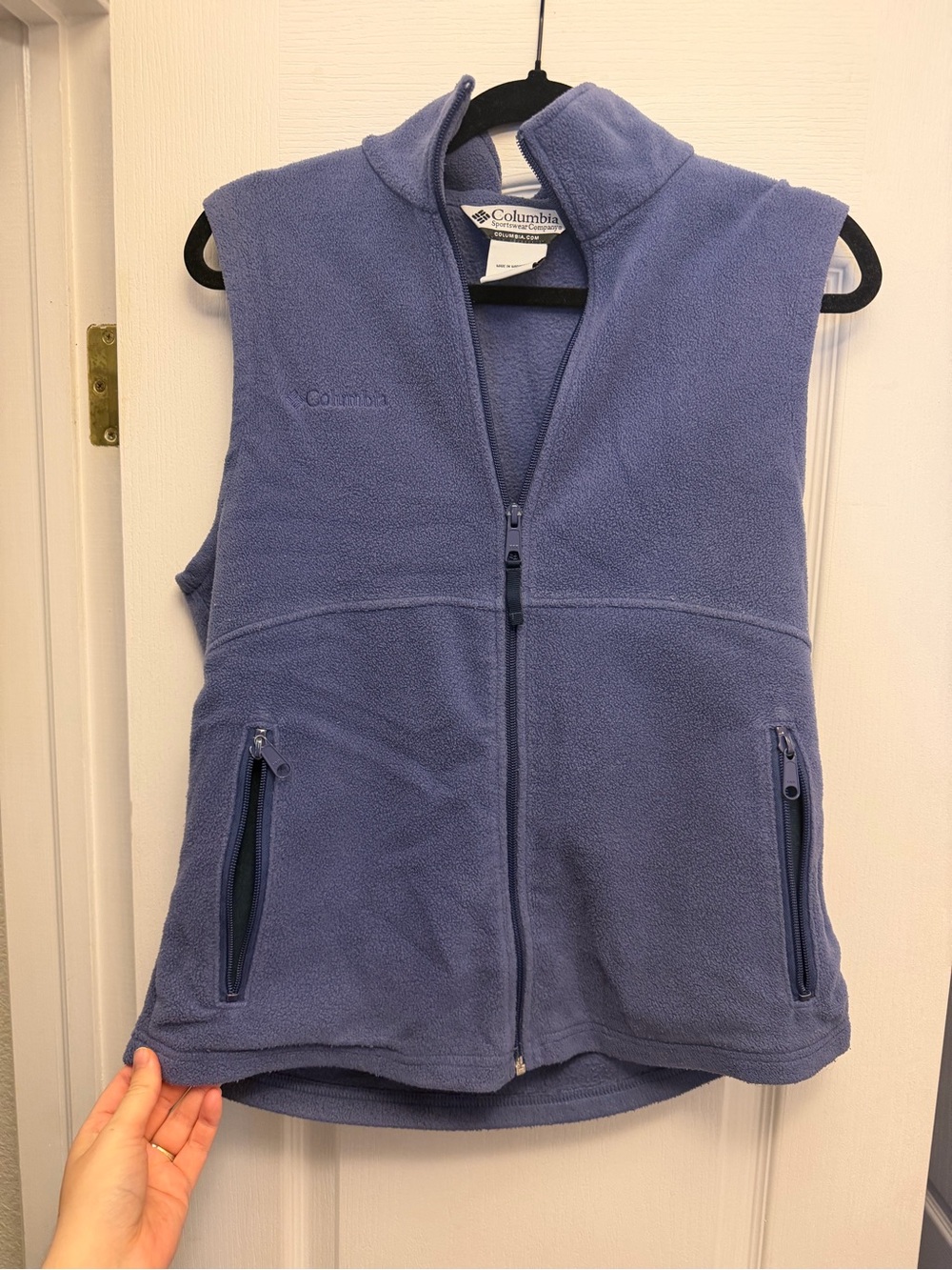 Columbia Kids Lavender Fleece Vest - Sleeveless Zip Jacket